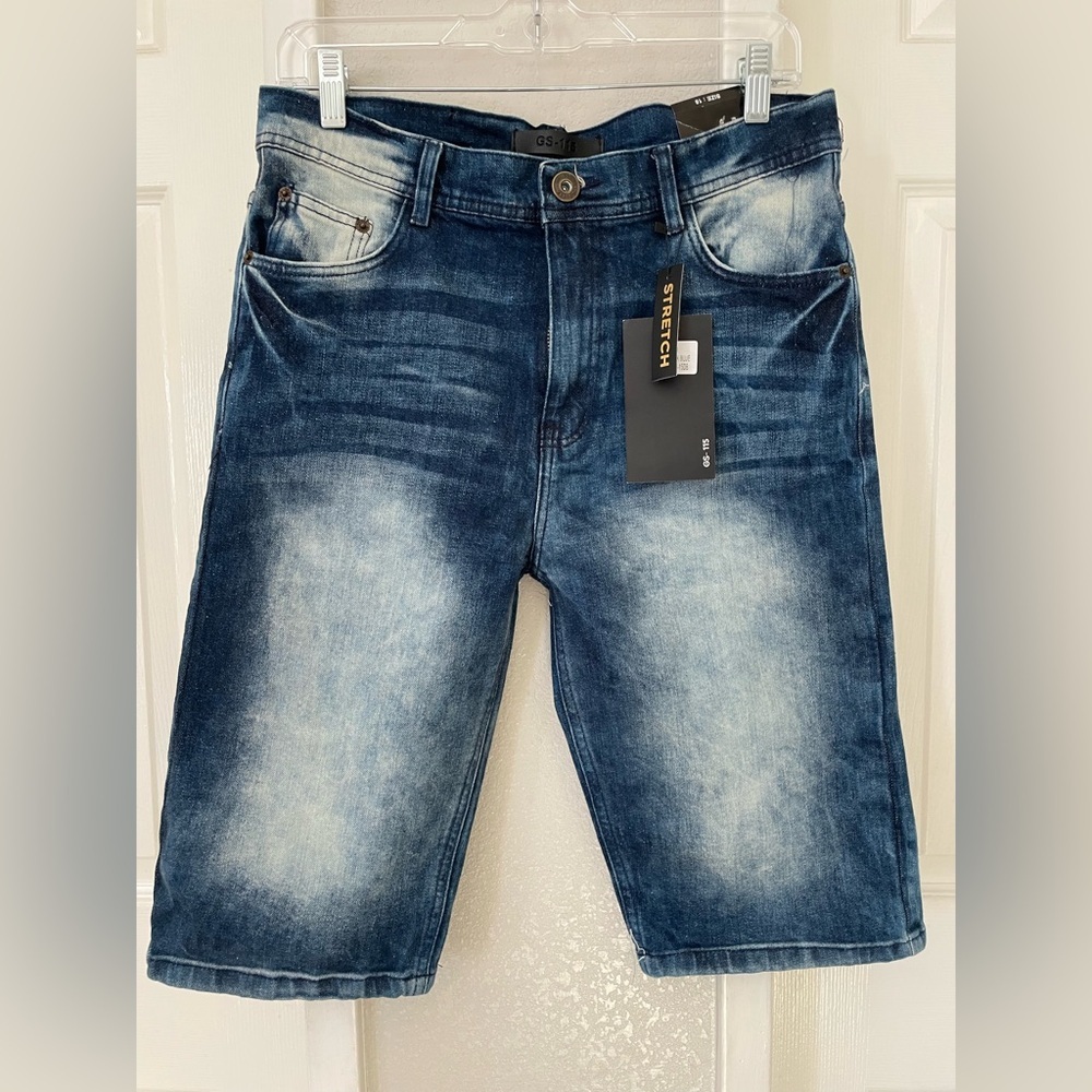GS-115 Men's Blue Denim Shorts Size 18